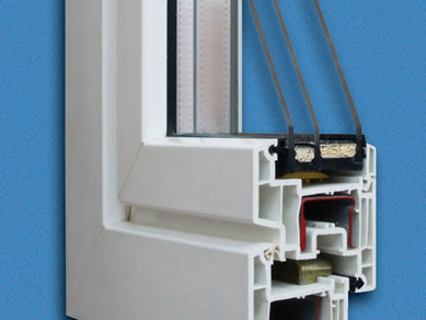 Window Cutaway (Tape releases melted plastic when welding corners of windows)